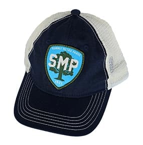 SMP Blue Trucker Hat with Patch