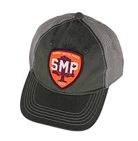 SMP Orange Trucker Hat with Patch