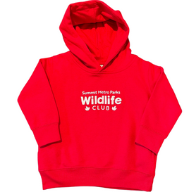 Youth Wildlife Club Hoodie red color