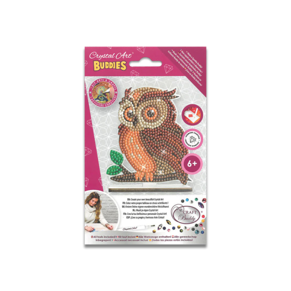 Crystal Art Wildlife Buddies Craft Kit