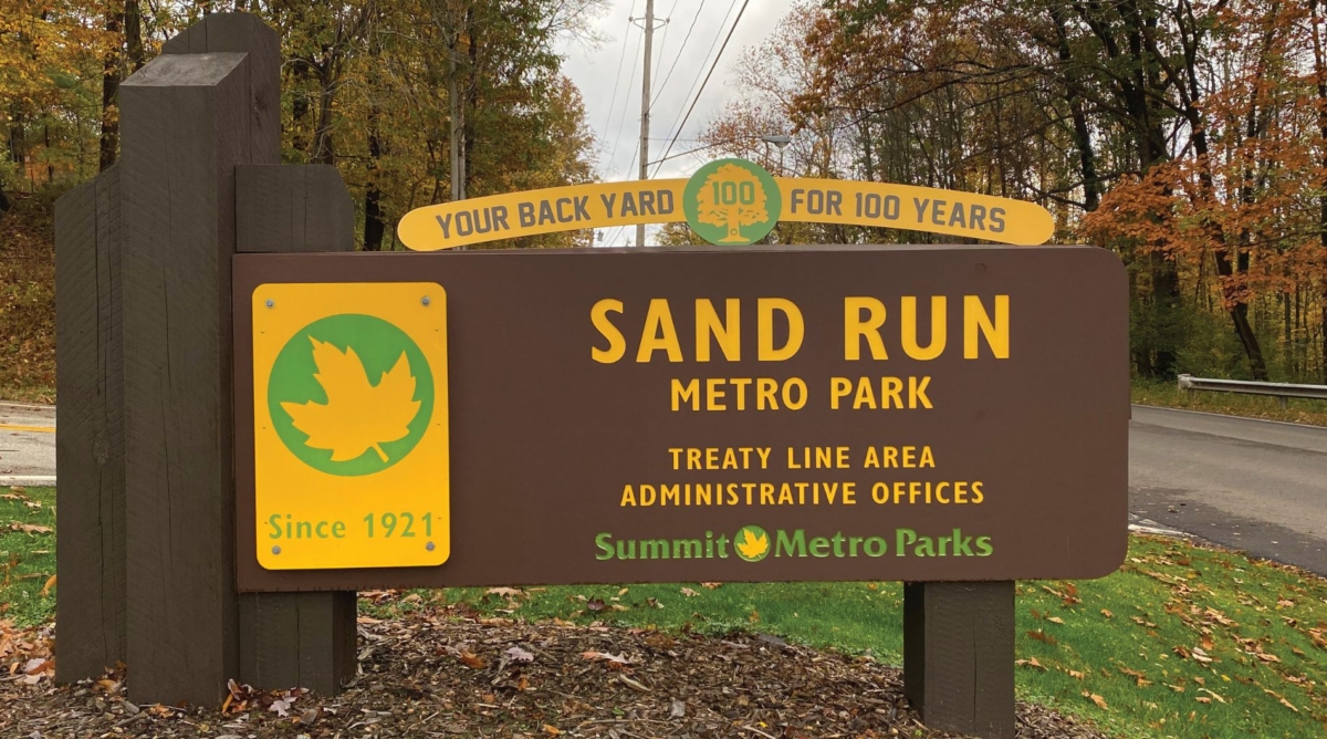 Tony also uses a CNC machine to create portal signs seen at park entrances.