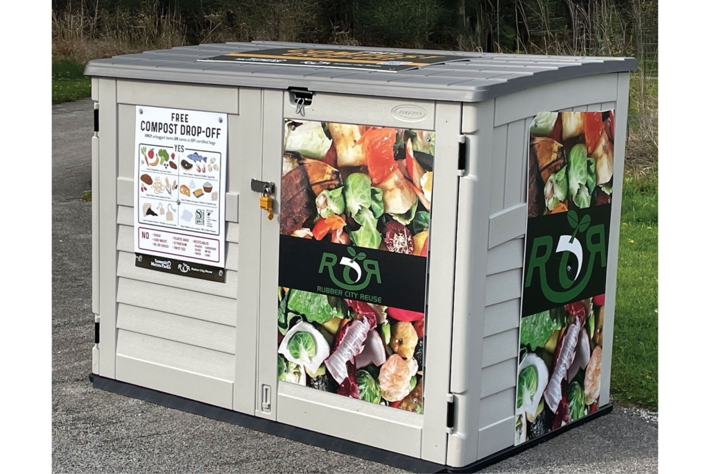 compost bin at Liberty Park Nature Center