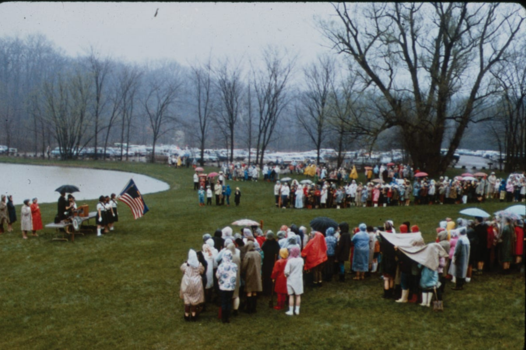 Girl Scout Tree Planting Festival On April 30 1966 At Virginia Kendall Park