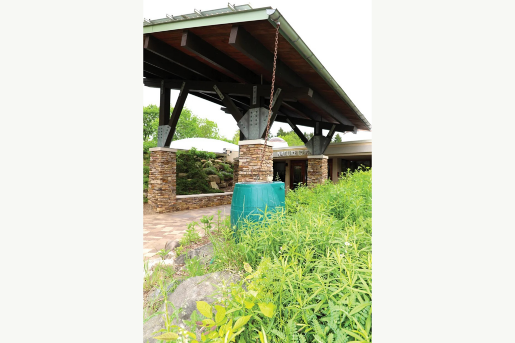 Rain barrel at F.A. Seiberling Nature Realm