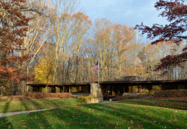 The front of the park district's Administrative Offices.