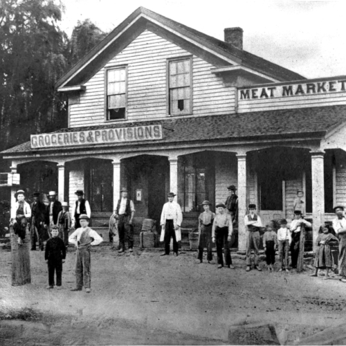 The Mustill Store in Akron, which served canal users until the late 1880s.